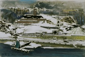川に沿って